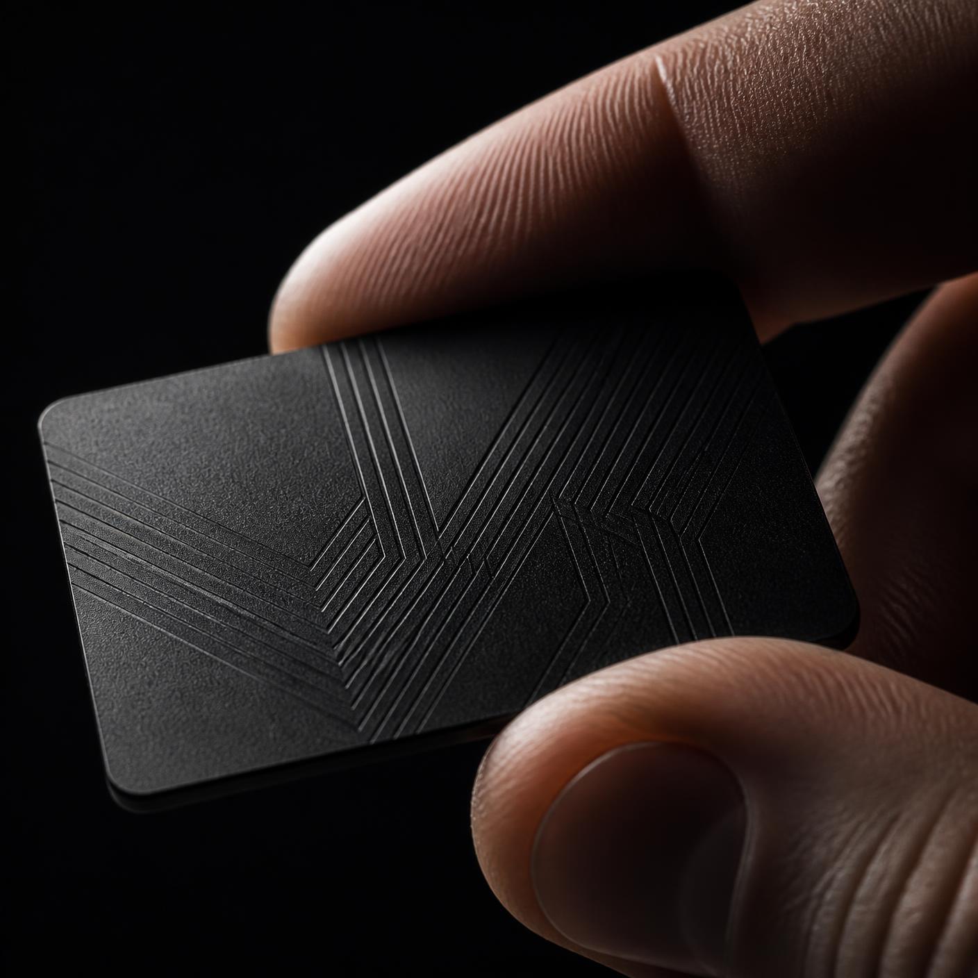 Hand holding the matte black NPG owner card