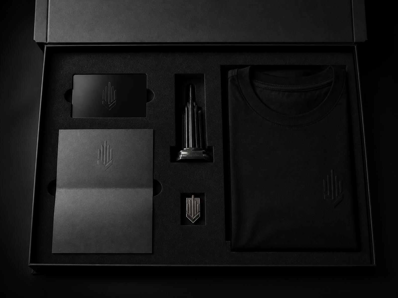 Opened NPG Owner Kit with card, letter, collectible, tee and badge
